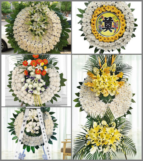 四川成都金堂县广兴镇宝塔村花圈速递